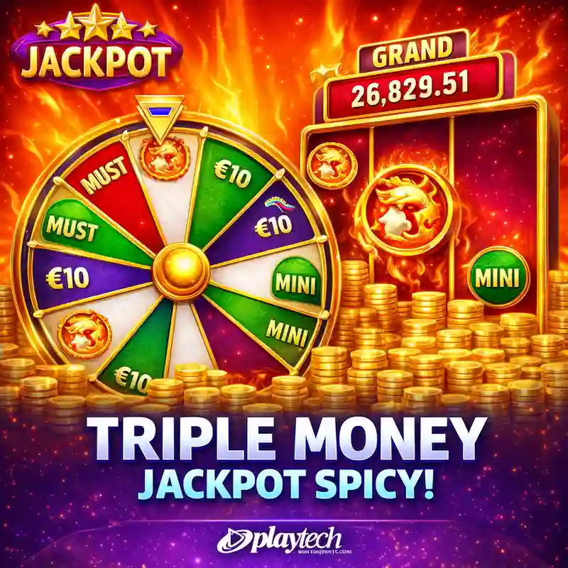 Triple Money Jackpot Spicy! Slot Game Banner